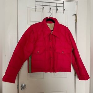 80s Vintage Mel Nick Winter Puffy Coat with removable sleeves, XL